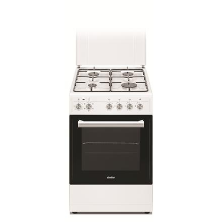Simfer | Cooker | 5405SERBB | Hob type Gas | Oven type Electric | Valge | Width 50 cm | Electronic ignition | Depth 60 cm | 43 L