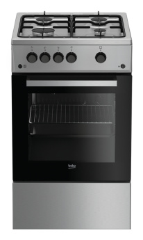 BEKO Gas Cooker FSG52020FX, Width 50cm, Inox