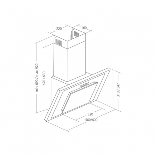 Akpo WK-4 Nero Eco 50 Wall-mounted White