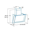 CATA | Hood | VALTO 600 XGBK | Wall mounted | Energy efficiency class A+ | Width 60 cm | 575 m³/h | Touch control | LED | Black