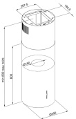 MAAN Elba2 39 cm black island horn hood