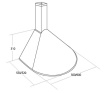 Chimney Hood AKPO WK-5 RONDO TURBO 50 INOX