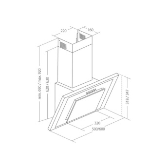 Akpo WK-4 Nero Eco 50 Wall-mounted Valge