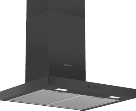 Bosch Serie 2 DWB66BC60 cooker hood Wall-mounted Must 621 m³/h B