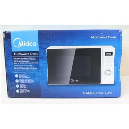 Восстановленный. Midea MAM720C2AT Microwave oven, 700 W, 20 L, White | Midea | Microwave oven | MAM720C2AT | Free standing | 700 W | White | DAMAGED PACKAGING