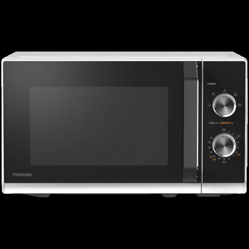 SOLO Microwave Oven, 20 Litres, Rotating Plate with Storage, Timer, Built-in LED Lights, 800 W, color:White, Dimensions: 442*368*260 mm