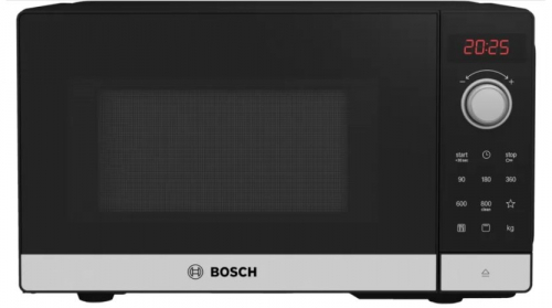 Bosch Serie 2 FEL023MS2 microwave Countertop Solo microwave 20 L 800 W Black, Stainless steel