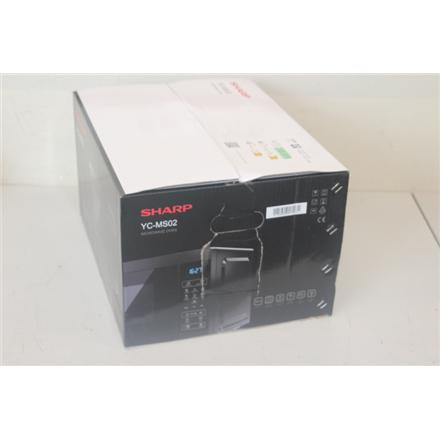 Taastatud. Sharp YC-MS02E-B Microwave Oven, 20 L capacity, Black | Sharp | Microwave Oven | YC-MS02E-B | Free standing | 800 W | Black | DAMAGED PACKAGING, SCRATCHES ON DOOR AND CONTROL PANEL