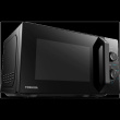 Microwave oven, volume 20L, mechanical control, 800W, 5 power levels, LED lighting, defrosting, cooking end signal, black