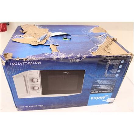 Taastatud. Midea MG720C2AT Microwave oven with Grill, Microwave 700 W, Grill 1000 W, 20 L, White | Midea Microwave oven with Grill | MG720C2AT | Free standing | 20 L | 700 W | Grill | White | DAMAGED PACKAGING,DENT CORPUS AT THE BACK