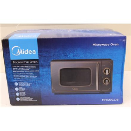 Taastatud.  | Midea | Microwave oven | MM720CJ7B | Free standing | 700 W | Must | DAMAGED PACKAGING