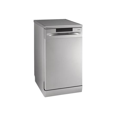 Gorenje | Dishwasher | GS520E15S | Free standing | Width 45 cm | Number of place settings 9 | Number of programs 5 | Energy efficiency class E | Display | AquaStop function | Grey