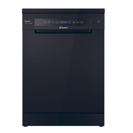 Candy | Dishwasher | CF 5C6F0B | Free standing | Width 59.7 cm | Number of place settings 15 | Number of programs 8 | Energy efficiency class C | Display | Black