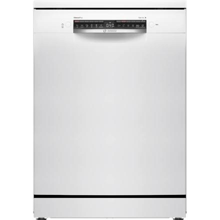 Bosch | Dishwasher | SMS4HMW06E | Free standing | Width 60 cm | Number of place settings 14 | Number of programs 6 | Energy efficiency class D | Display | AquaStop function | White