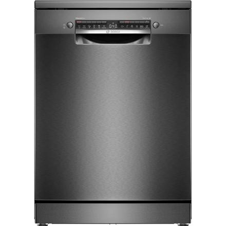 Dishwasher | SMS4EMC06E | Free standing | Width 60 cm | Number of place settings 14 | Number of programs 6 | Energy efficiency class B | Display | AquaStop function | Black inox