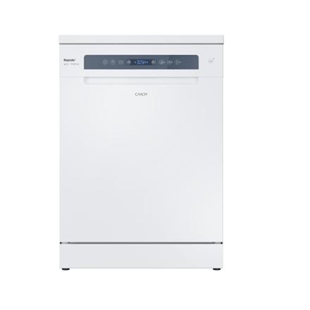 Candy Dishwasher | CF 5C4F0PW | Free standing | Width 59.7 cm | Number of place settings 15 | Number of programs 8 | Energy efficiency class C | Display | AquaStop function | White