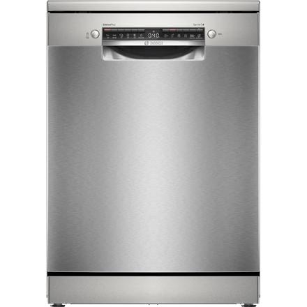 Dishwasher | SMS4EMI06E | Free standing | Width 60 cm | Number of place settings 14 | Number of programs 6 | Energy efficiency class B | Display | AquaStop function | Silver inox