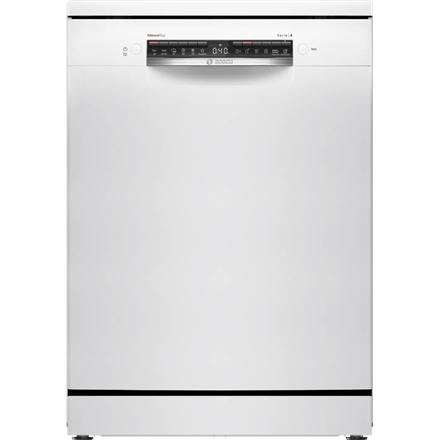 Dishwasher | SMS4HMW06E | Free standing | Width 60 cm | Number of place settings 14 | Number of programs 6 | Energy efficiency class D | Display | AquaStop function | White