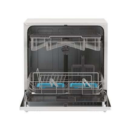 Dishwasher | CP 8F9FFW | Free-standing | Width 55 cm | Number of place settings 8 | Number of programs 8 | Energy efficiency class F | Display | White