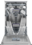BEKO Free standing Dishwasher BDFS26120WQ, Energy class E,  Width 45 cm, 6 programs, Inverter motor, Third drawer, White