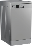 BEKO Free standing Dishwasher DVS05024S, Energy class E (old A++), 45 cm, 5 programs, Silver