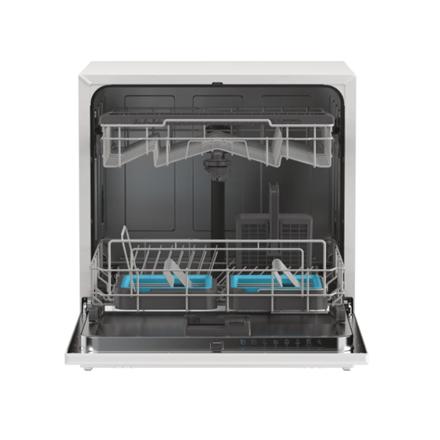 Dishwasher | CP 8F9FFW | Free-standing | Width 55 cm | Number of place settings 8 | Number of programs 8 | Energy efficiency class F | Display | White