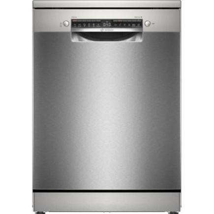 Dishwasher | SMS4HVI00E | Free standing | Width 60 cm | Number of place settings 14 | Number of programs 6 | Energy efficiency class D | Display | AquaStop function | Silver inox