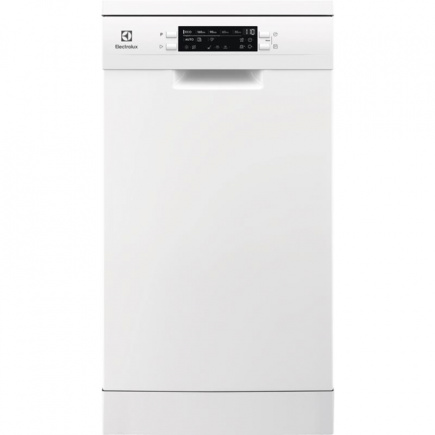Electrolux 600 Slim, 10 nõudekomplekti, laius 44,6 cm, valge - Eraldiseisev Nõudepesumasin / ESS43210SW