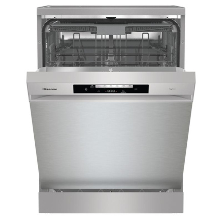 Hisense, 16 nõudekomplekti, laius 60 cm, hall - Eraldiseisev nõudepesumasin / HS643D90X