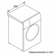 Bosch | Washing Machine | WAN2801LSN | Energy efficiency class A | Front loading | Washing capacity 8 kg | 1400 RPM | Depth 59 cm | Width 59.8 cm | Display | LED | Steam function | White