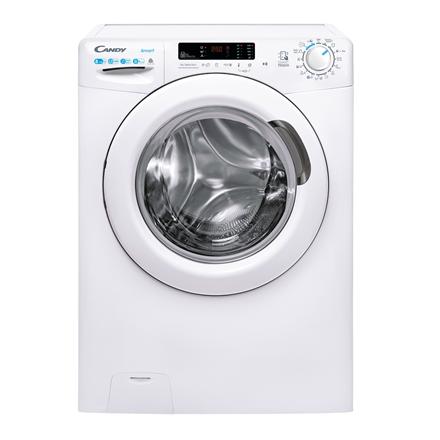 Candy | Washing Machine with Dryer | CSWS 4852DWE/1-S | Energy efficiency class C | Front loading | Washing capacity 8 kg | 1400 RPM | Depth 53 cm | Width 60 cm | Display | LCD | Drying system | Drying capacity 5 kg | Steam function | NFC | White CSWS
