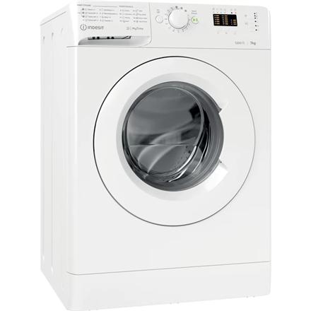 INDESIT | Washing machine | MTWA 71252 W EE | Energy efficiency class E | Front loading | Washing capacity 7 kg | 1200 RPM | Depth 54 cm | Width 59.5 cm | Display | LED | White