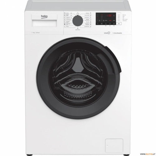 BEKO Washing machine WUE7612XBWS, 7 kg, Energy class A, 49 cm, 1200 rpm, Inverter motor, Steam Cure, Hygiene+