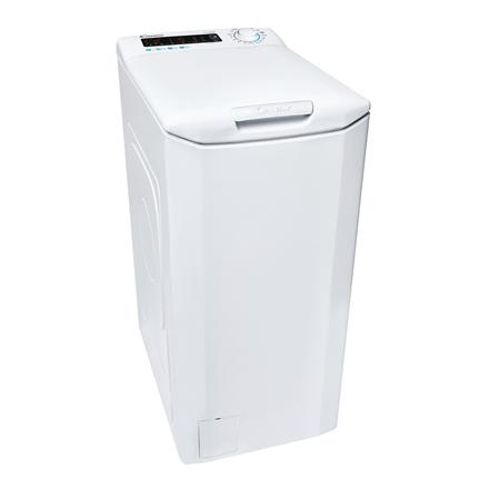 Candy | Washing Machine | CSTG 47TME/1-S | Energy efficiency class B | Top loading | Washing capacity 7 kg | 1400 RPM | Depth 60 cm | Width 41 cm | Display | LCD | Near Field Communication (NFC) | White