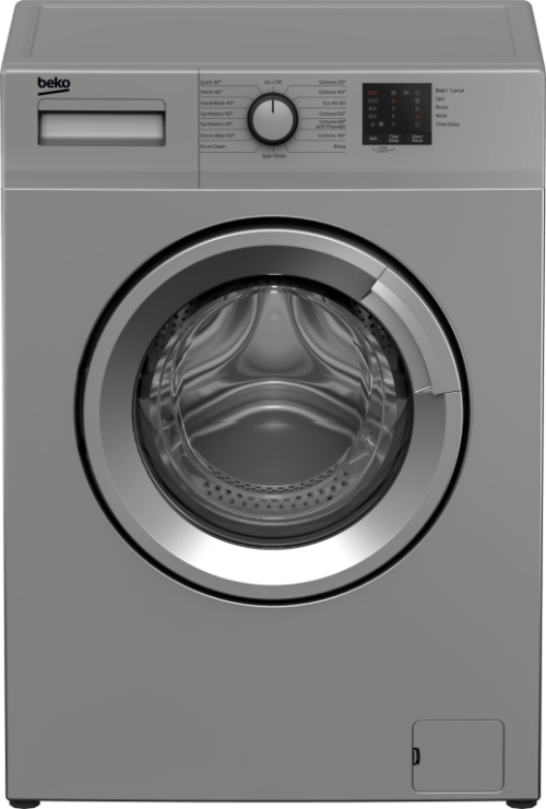 BEKO Washing machine WUE6511SS, 6 kg, 1000 rpm, Energy class D, Depth 44 cm, Inverter motor, Grey