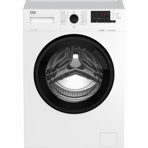 Beko, 7 kg, sügavus 49 cm, 1200 p/min - Eestlaetav pesumasin / WUE7612XBWS