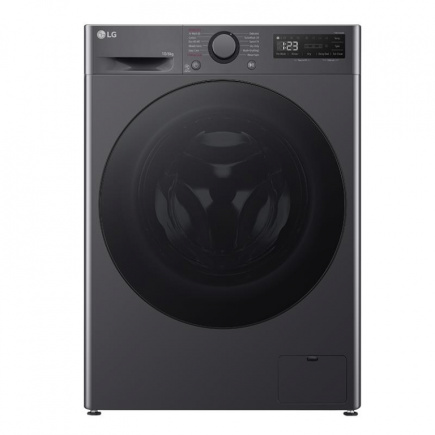 LG, 10 kg / 6 kg, sügavus 56,5 cm, 1400 p/min, must - Kuivatiga pesumasin / F4DR510S2M.AMBQPMR