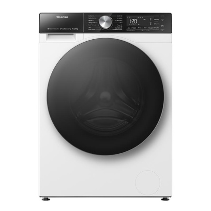 Hisense, 10.5 kg / 6 kg, sügavus 59 cm, 1400 p/min - Kuivatiga pesumasin / WD5S1045BW