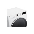 LG | Washing machine with dryer | F4DR510S0W | Energy efficiency class A-10%/D | Front loading | Washing capacity 10 kg | 1400 RPM | Depth 57 cm | Width 60 cm | Display | LED | Drying system | Drying capacity 6 kg | Steam function | Direct drive | White