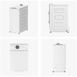 Midea Washing Machine | MF100T60B/W-HR | Energy efficiency class A | Top loading | Washing capacity 6 kg | 1200 RPM | Depth 61 cm | Width 40 cm | Display | LED | Steam function | White
