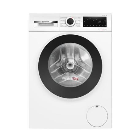 Bosch | Washing Machine with Dryer | WNG2540LSN | Energy efficiency class D | Front loading | Washing capacity 10.5 kg | 1400 RPM | Depth 64 cm | Width 60 cm | Display | LCD | Drying system | Drying capacity 6 kg | Steam function | Valge
