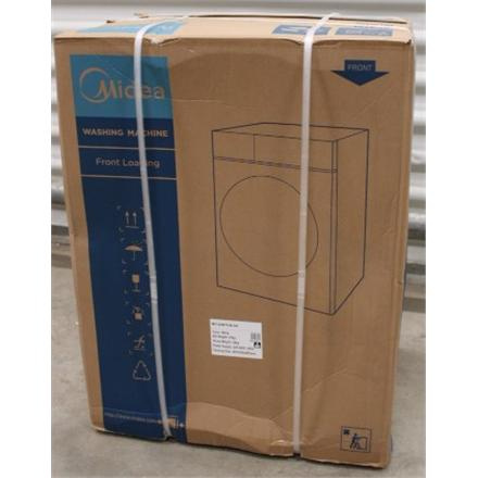 Taastatud. Midea MF100W70/W-HR Washing Machine, D, Front loading, Depth 40 cm, 7 kg, Valge | Midea Washing Machine | MF100W70/W | Energy efficiency class D | Front loading | Washing capacity 7 kg | 1200 RPM | Depth 40 cm | Width 60 cm | Display | LED |