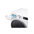 LG Washing machine | F4WR510S0W | Energy efficiency class A-10% | Front loading | Washing capacity 10 kg | 1400 RPM | Depth 57 cm | Width 60 cm | Display | LED | Steam function | Direct drive | Valge