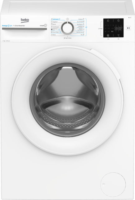BEKO Washing machine BM3WFSU37013WW, 7 kg, Energy class A, 49.6 cm, 1000 rpm, Inverter motor, Steam Cure BEKO Washing machine BM3WFSU37013WW, 7 kg, Energy class A, 49.6 cm, 1000 rpm, Inverter motor, Steam Cure