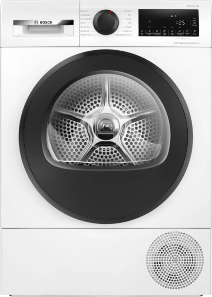 BOSCH Dryer WQG245D9SN, Energy class A+++, 9kg, Depth 61.3 cm, Heat pump