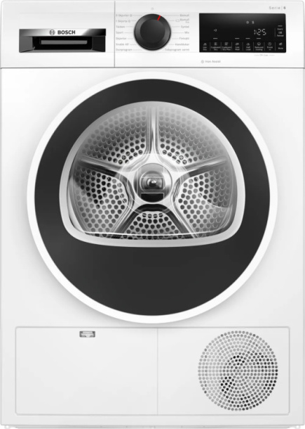 BOSCH Dryer WQG242AISN, Energy class A++, 9kg, Depth 61.3 cm, Heat pump