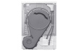 Samsung Dryer DV90DG52A0AELE, Valge, SpaceMax, Higiene care, 9kg, A+++, heat pump