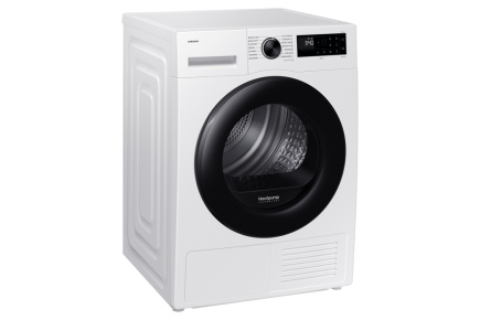 Samsung Dryer DV90DG52A0AELE, Valge, SpaceMax, Higiene care, 9kg, A+++, heat pump