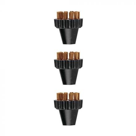 Polti | 3 Small Brass Bristles Brushes Kit | PAEU0297 Vaporetto Lecoaspira Unico PAEU0297