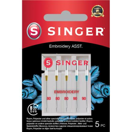 Singer | Embroidery Needle ASST 5PK 250054103